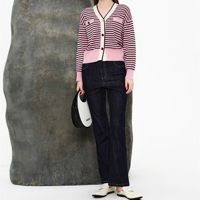 v-neck cardigan
