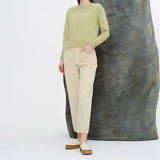 light green crew neck sweater